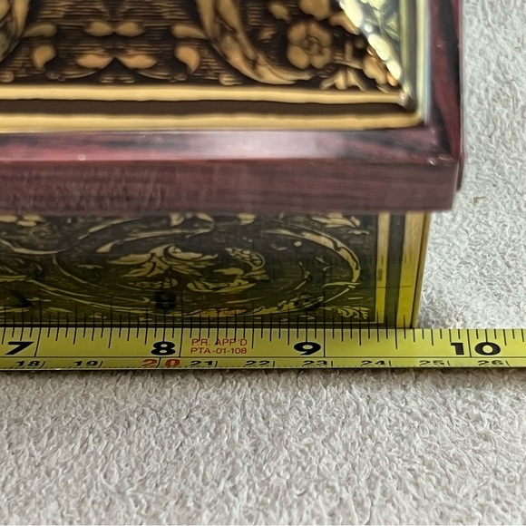 Vintage E. Otto Schmidt Metal Tin Storage Bakery/Biscuit Box-Hinged Lid-Germany - Picture 10 of 13